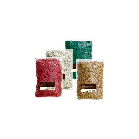 Gumytės pinigams 25mm x 1,5 x 1,5 1kg Gumytės pinigams 25mm x 1,5 x 1,5 1kg