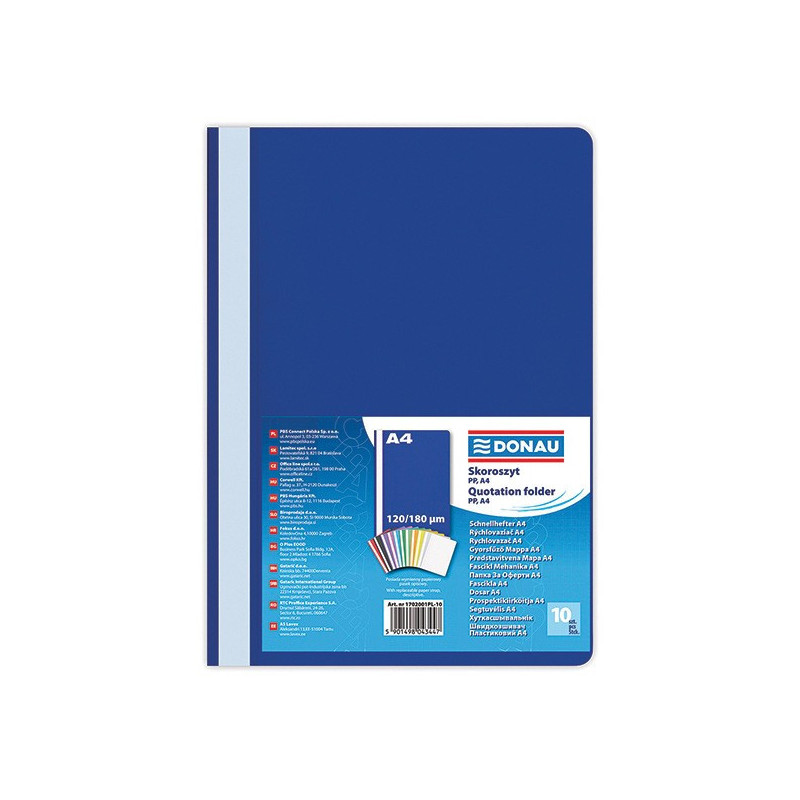 Segtuvėlis  A4  PP tamsiai mėlynas