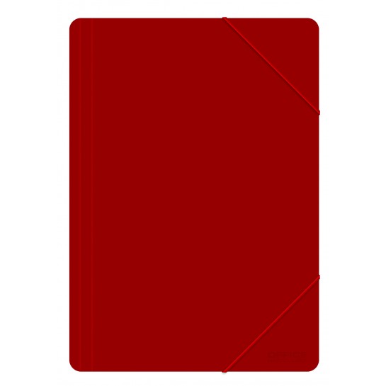 Aplankas su guma PP, A4, 500mic,raudonas