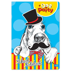 Sąsiuvinis A5 52lap 80g linija DOG party KIDS