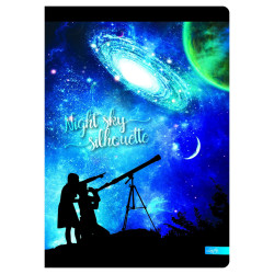 Sąsiuvinis A5 96lap 70g linija NIGHT SKY