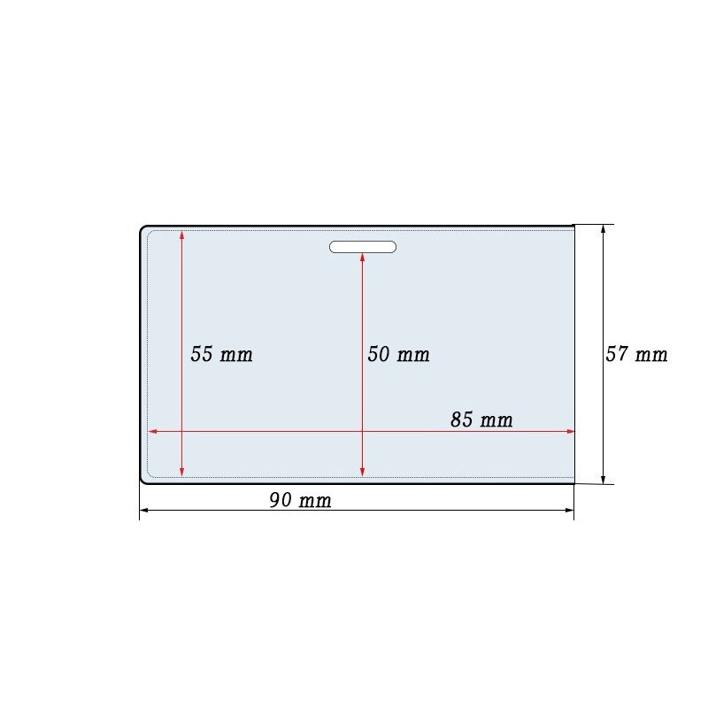 Vardinių kortelių dėklas PLM 58x90mm