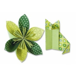Origami 15x15/50l Folia 5 žali motyvai