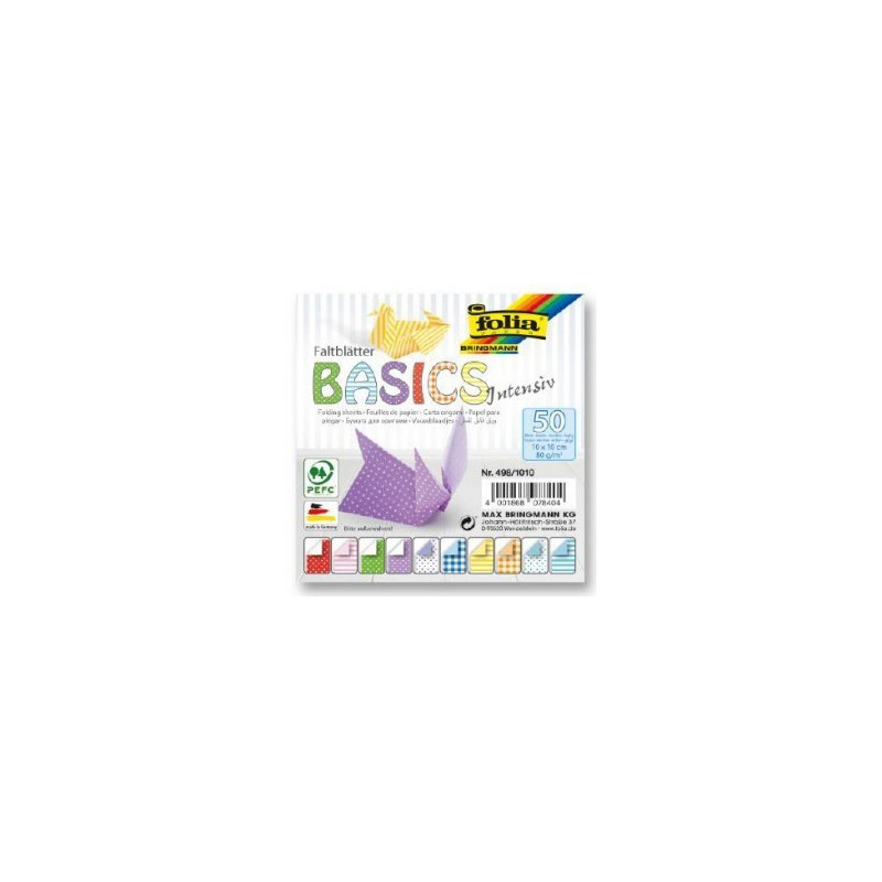 Origami 10x10/50l Folia Basic