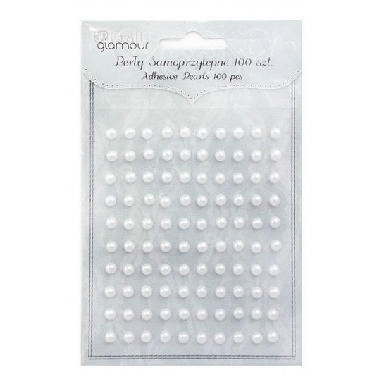 Lipnūs perlai 5mm 100vnt.balti