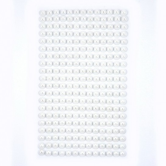 Lipnūs perlai 6mm 260vnt OFF WHITE