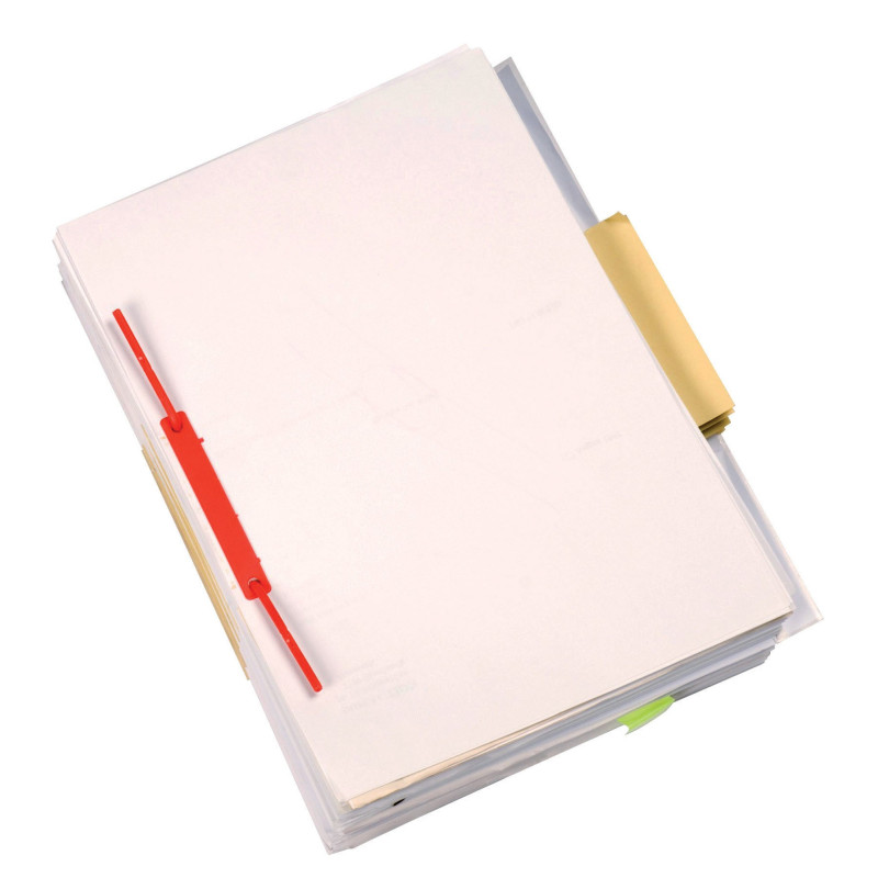 Archyvinis segtukas D-clip raudonas