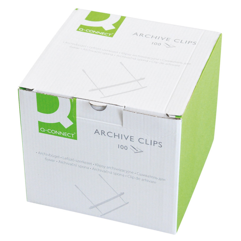 Archyvinis segtukas Z-clip baltas