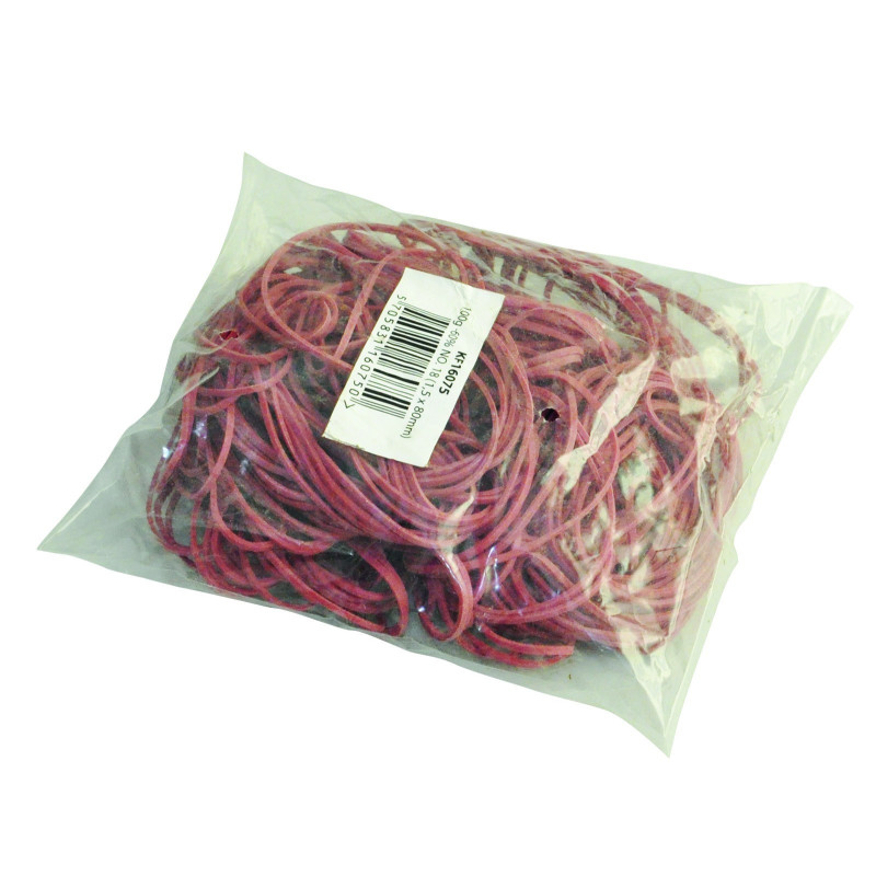 Gumytės 100g, 50mm, raudonos