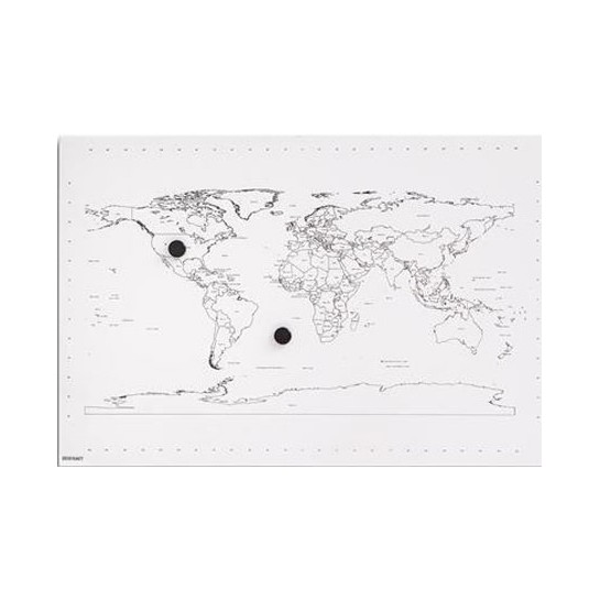 Magnetinis pasaulio žemėlapis 60x40cm
