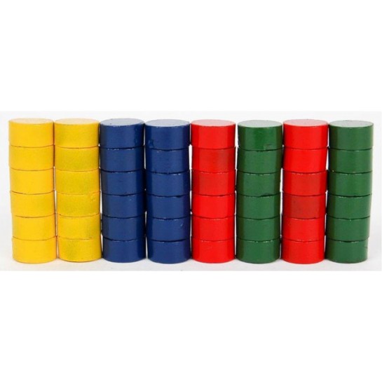 Magnetukai 10mm, 48vnt., spalvoti Magnetukai 10mm, 48vnt., spalvoti