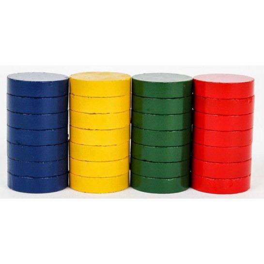 Magnetukai 20mm, 28vnt., spalvoti Magnetukai 20mm, 28vnt., spalvoti