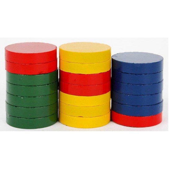Magnetukai 25mm, 20vnt., spalvoti Magnetukai 25mm, 20vnt., spalvoti
