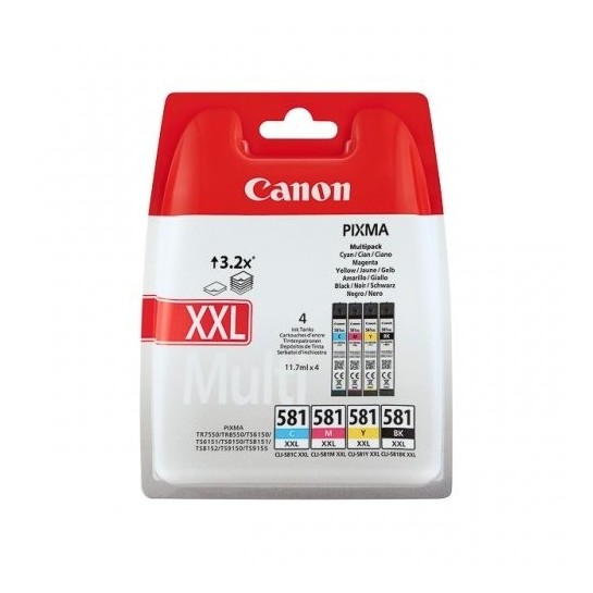 Canon Ink CLI-581 C/M/Y/BK Multipack XXL (1998C005) 