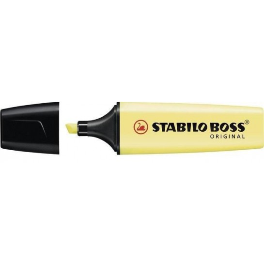 Teksto žymeklis BOSS pastel milky yellow Teksto žymeklis BOSS pastel milky yellow