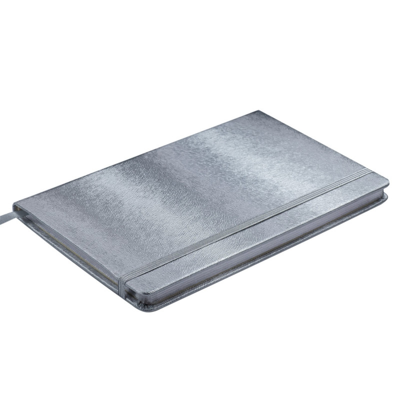 Knygutė INGOT 125x195mm 80l lang., sidabrinė