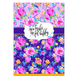 Sąsiuvinis A5 52lap 60g linija BASICgirls