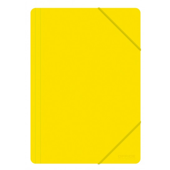 Aplankas su guma PP, A4, 500mic,geltonas