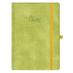 Užrašų knyga su guma A5 80g PASTELIX linija