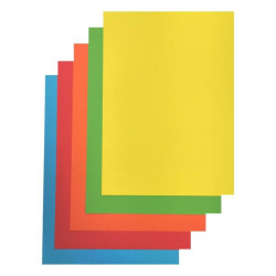 Spalvotas popierius A4 80g 5x20l. Double A ryškios sp.