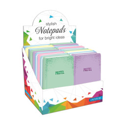 Užrašų knygutė A6 96lap. 70g PASTEL lang.