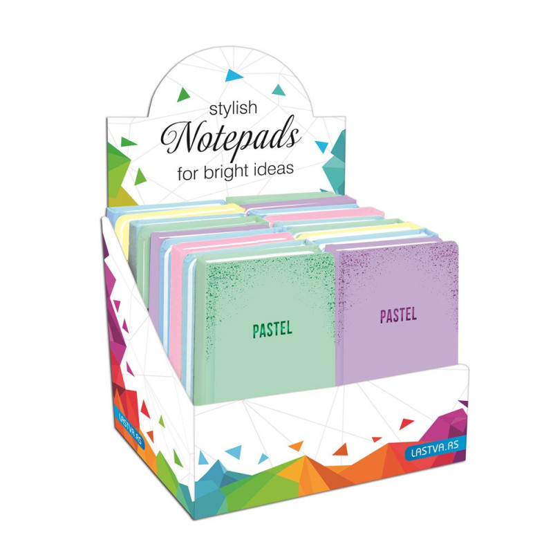 Užrašų knygutė A6 96lap 70g lang PASTEL