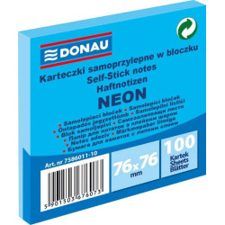 Lipnūs lapeliai 76x76, neon mėlyni