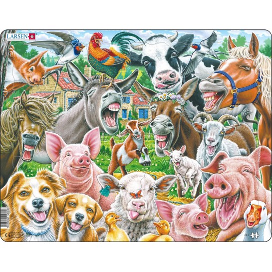 Dėlionė (puzzle) Gyvūnų šypsenos (33)