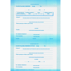 Kasos pajamų orderiai A4...