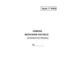 Asmens medicininė knygelė...