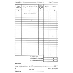 Kasos knyga savekop. A5 per dieną