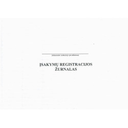 Įsakymų registracijos žurnalas A4 0181