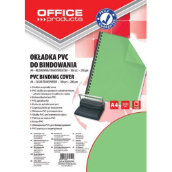 Įrišimo viršeliai PVC skaid.žal.A4 0,2mm