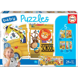 Dėlionė (puzzle) MOKYKLINIS AUTOBUSAS 2-4 metų