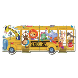 Dėlionė (puzzle) MOKYKLINIS AUTOBUSAS 2-4 metų Dėlionė (puzzle) MOKYKLINIS AUTOBUSAS 2-4 metų