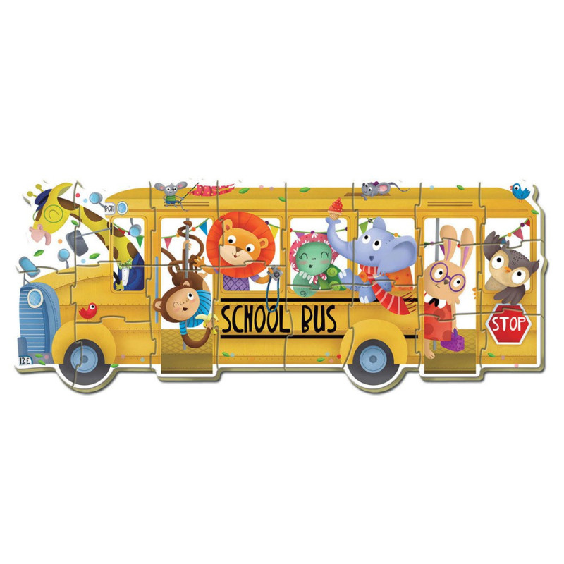 Dėlionė (puzzle) MOKYKLINIS AUTOBUSAS 2-4 metų Dėlionė (puzzle) MOKYKLINIS AUTOBUSAS 2-4 metų