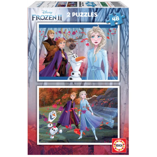 Dėlionė (puzzle) 2x48 FROZEN 4-6 metų