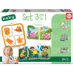 Dėlionė  BABY SET 3 in 1  2-4 metų