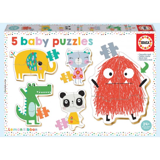 Dėlionė (puzzle) BABY LEMON RIBBON 2-4 metų