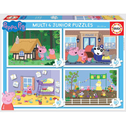 Dėlionė (puzzle) MULTI 4 PEPPA kiaulė 3-6 metų