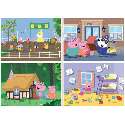 Dėlionė (puzzle) MULTI 4 PEPPA kiaulė 3-6 metų Dėlionė (puzzle) MULTI 4 PEPPA kiaulė 3-6 metų