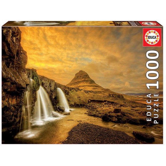 Dėlionė (puzzle) 1000 KIRKJUFELLSFOSS KRIOKLYS, ISLANDIJA 12-99 metų