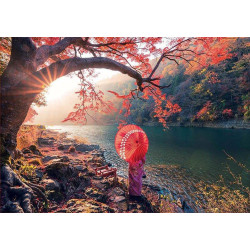 Dėlionė (puzzle) 1000 SAULĖTEKIS KASTSUROS UPĖJE, JAPONIJA 12-99 metų Dėlionė (puzzle) 1000 SAULĖTEKIS KASTSUROS UPĖJE, JAPONIJA 12-99 metų