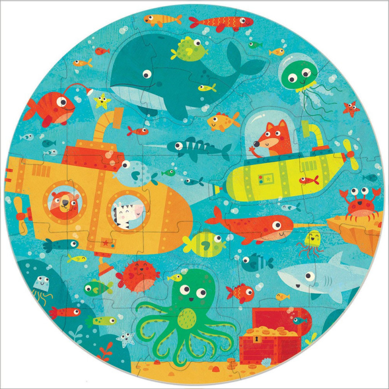 Dėlionė apvali (puzzle) 28 dalių POVANDENINIS PASAULIS Dėlionė apvali (puzzle) 28 dalių POVANDENINIS PASAULIS