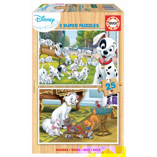 2 dėlionės (puzzle) 2x25 DISNĖJAUS ANIMACIJA