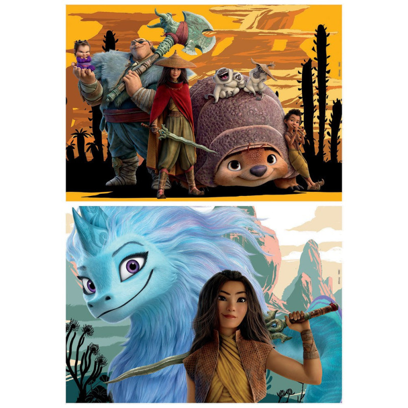 2 dėlionės (puzzle) 2x48 RAYA ir PASKUTINIS DRAKONAS 2 dėlionės (puzzle) 2x48 RAYA ir PASKUTINIS DRAKONAS