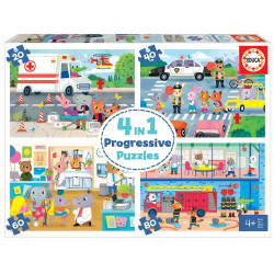 4 dėlionės (puzzle) KASDIENIAI HEROJAI