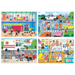 4 dėlionės (puzzle) KASDIENIAI HEROJAI 4 dėlionės (puzzle) KASDIENIAI HEROJAI