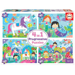 4 dėlionės (puzzle) FANTAZIJŲ PASAULIS 4 dėlionės (puzzle) FANTAZIJŲ PASAULIS