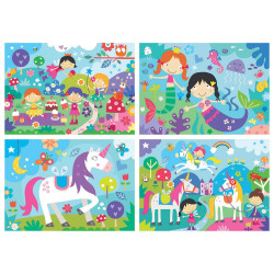 4 dėlionės (puzzle) FANTAZIJŲ PASAULIS 4 dėlionės (puzzle) FANTAZIJŲ PASAULIS